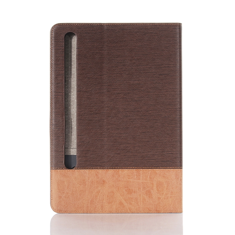 For Samsung Galaxy Tab S9 Cross Texture Stitching Leather Tablet Case(Dark Brown) For Samsung Galaxy Tab S9 Cross Texture Stitching Leather Tablet Case(Dark Brown)