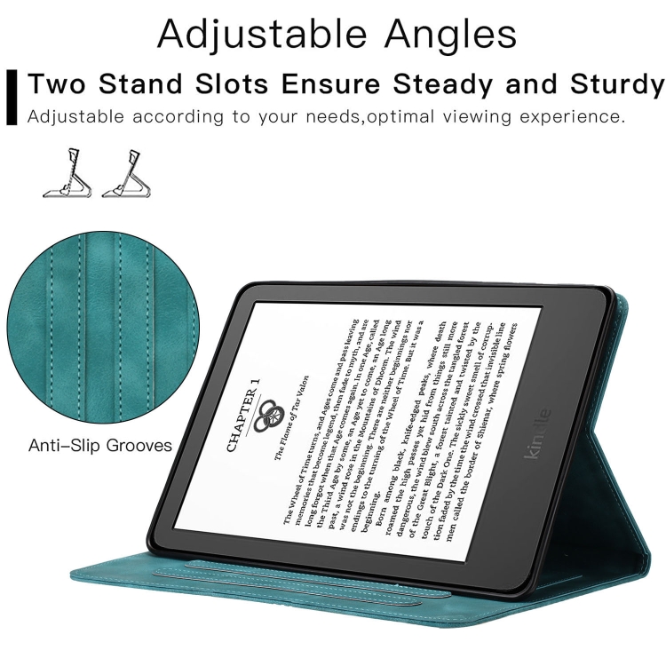 Pour  Kindle Paperwhite 3/2/1 YX Petit étui pour tablette en cuir  gaufré papillon (