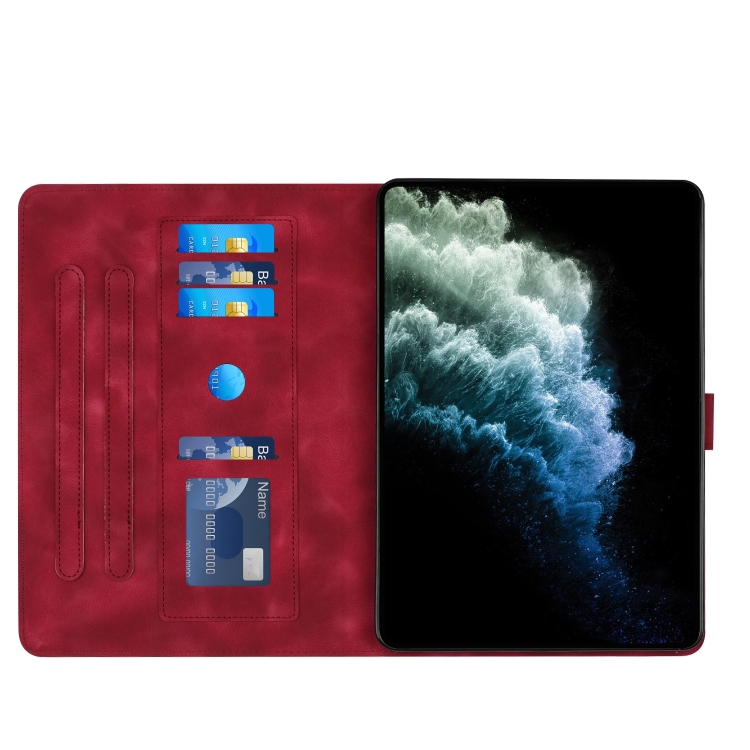For iPad 9 / 8 / 7 / 6 / 5 YX Small Butterfly Embossed Smart Leather Tablet Case(Red) For iPad 9 / 8 / 7 / 6 / 5 YX Small Butterfly Embossed Smart Leather Tablet Case(Red)