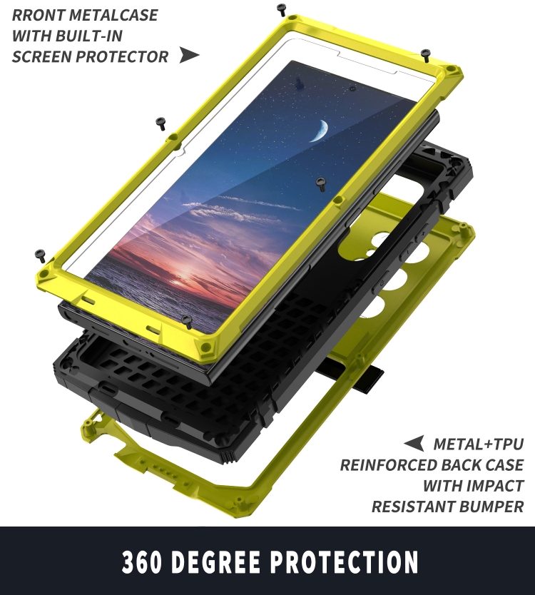 For Samsung Galaxy S24 Ultra 5G R-JUST Life Waterproof Dustproof Shockproof Phone Case(Yellow) For Samsung Galaxy S24 Ultra 5G R-JUST Life Waterproof Dustproof Shockproof Phone Case(Yellow)