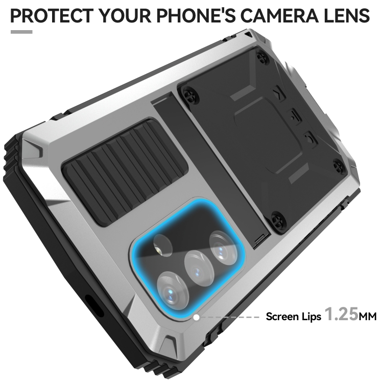 For Samsung Galaxy S24 5G R-JUST Life Waterproof Dustproof Shockproof Phone Case(Silver) For Samsung Galaxy S24 5G R-JUST Life Waterproof Dustproof Shockproof Phone Case(Silver)