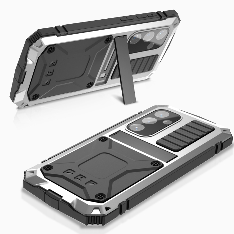 For Samsung Galaxy S24 5G R-JUST Life Waterproof Dustproof Shockproof Phone Case(Silver) For Samsung Galaxy S24 5G R-JUST Life Waterproof Dustproof Shockproof Phone Case(Silver)