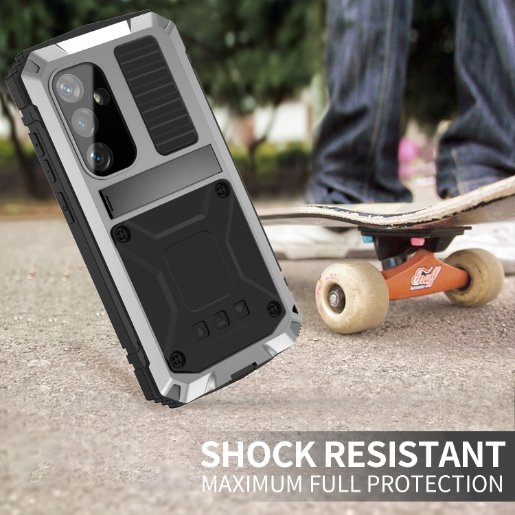 For Samsung Galaxy S24 5G R-JUST Life Waterproof Dustproof Shockproof Phone Case(Silver) For Samsung Galaxy S24 5G R-JUST Life Waterproof Dustproof Shockproof Phone Case(Silver)