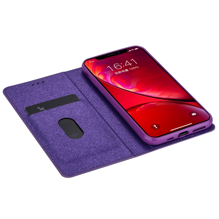 For iPhone 11 Pro Ultrathin Glitter Magnetic Horizontal Flip Leather Case with Holder & Card Slots(Purple) For iPhone 11 Pro Ultrathin Glitter Magnetic Horizontal Flip Leather Case with Holder & Card Slots(Purple)