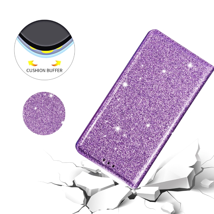 For iPhone 11 Pro Ultrathin Glitter Magnetic Horizontal Flip Leather Case with Holder & Card Slots(Purple) For iPhone 11 Pro Ultrathin Glitter Magnetic Horizontal Flip Leather Case with Holder & Card Slots(Purple)