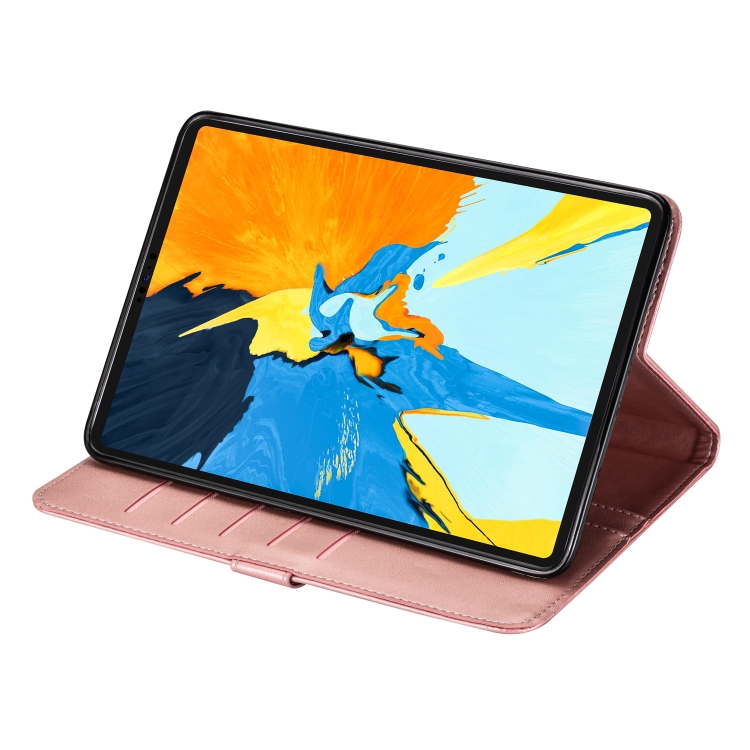 For iPad Pro 12.9(2020) / Pro 12.9(2018) Tablet Fashion Calf Texture Zipper Horizontal Flip Leather Tablet Case with Stand & Card Slots & Wallet & Wake-up / Sleep Function(Rose Gold) For iPad Pro 12.9(2020) / Pro 12.9(2018) Tablet Fashion Calf Texture Zipper Horizontal Flip Leather Tablet Case with Stand & Card Slots & Wallet & Wake-up / Sleep Function(Rose Gold)