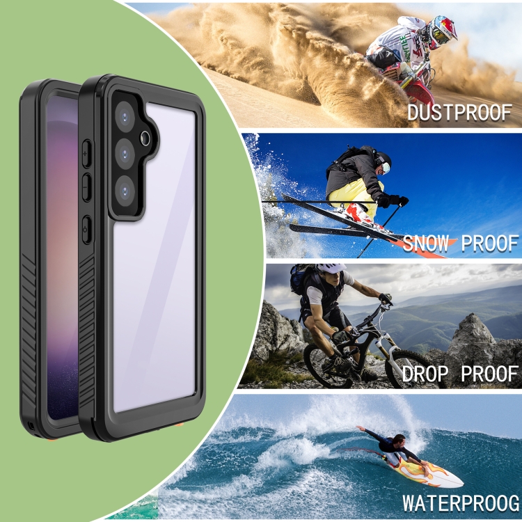 For Samsung Galaxy S24 5G RedPepper IP68 Waterproof Phone Case(Black) For Samsung Galaxy S24 5G RedPepper IP68 Waterproof Phone Case(Black)