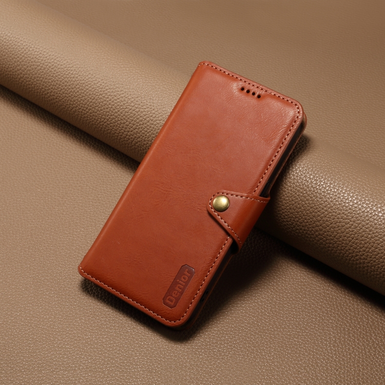 For Samsung Galaxy S23 5G Denior Cowhide Texture Wallet Style Leather Phone Case(Brown) For Samsung Galaxy S23 5G Denior Cowhide Texture Wallet Style Leather Phone Case(Brown)