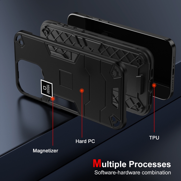 For Samsung Galaxy S23 5G 2 in 1 Shockproof Phone Case(Black) For Samsung Galaxy S23 5G 2 in 1 Shockproof Phone Case(Black)