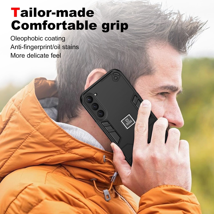 For Samsung Galaxy S23 5G 2 in 1 Shockproof Phone Case(Black) For Samsung Galaxy S23 5G 2 in 1 Shockproof Phone Case(Black)