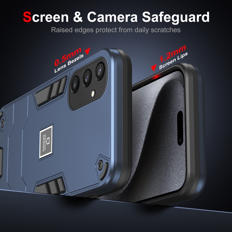 For Samsung Galaxy S24+ 5G 2 in 1 Shockproof Phone Case(Blue) For Samsung Galaxy S24+ 5G 2 in 1 Shockproof Phone Case(Blue)