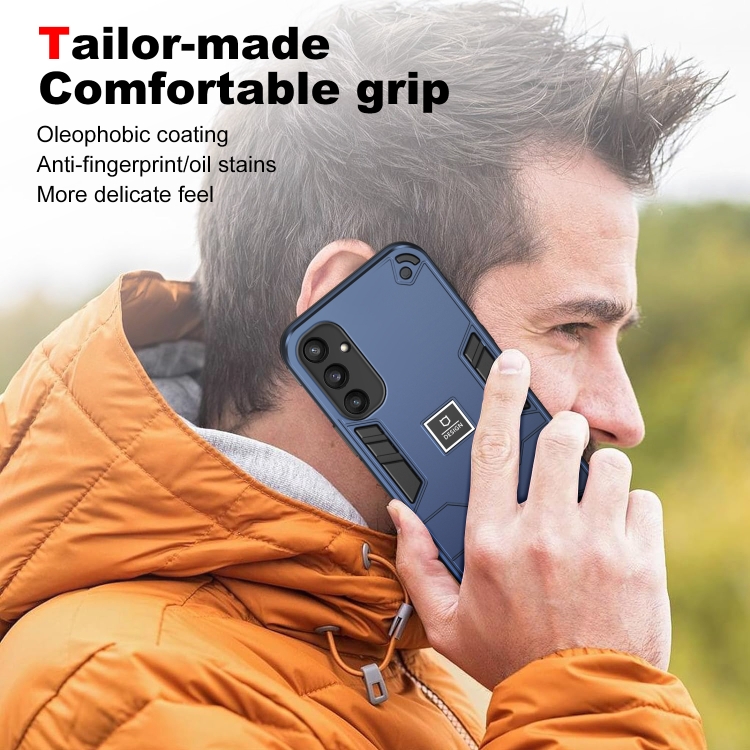 For Samsung Galaxy S24+ 5G 2 in 1 Shockproof Phone Case(Blue) For Samsung Galaxy S24+ 5G 2 in 1 Shockproof Phone Case(Blue)