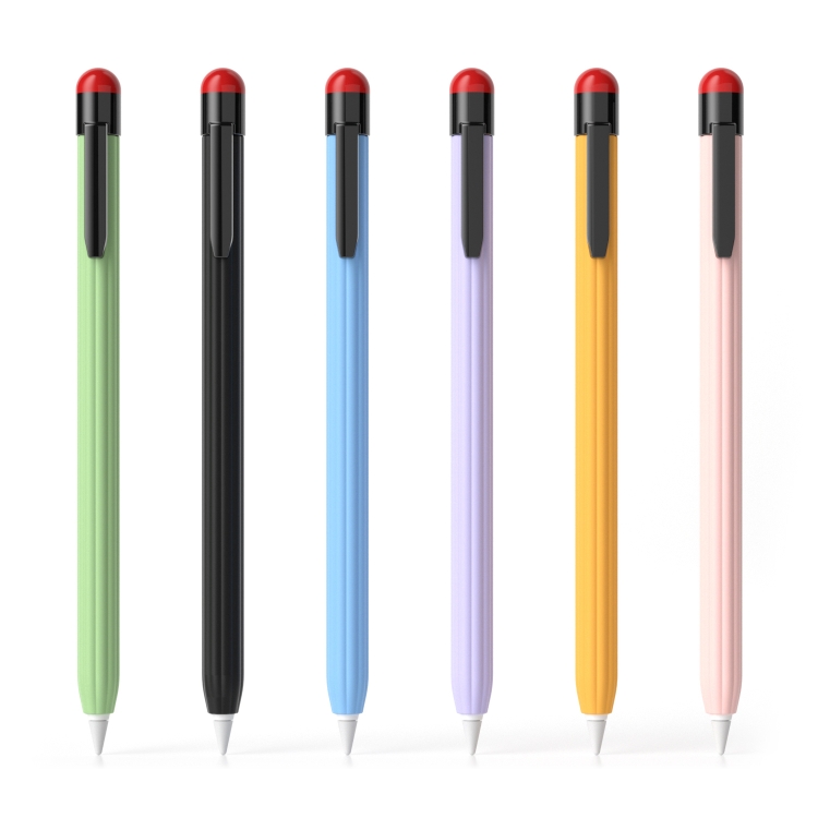For Apple Pencil 2 Pen Clip Ultra Thin Series Stylus Pen Protective Case(Yellow) For Apple Pencil 2 Pen Clip Ultra Thin Series Stylus Pen Protective Case(Yellow)