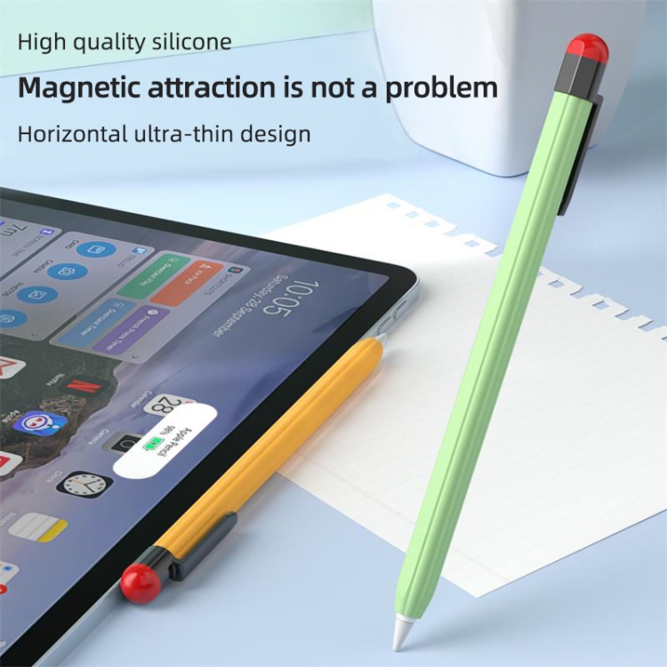 For Apple Pencil 2 Pen Clip Ultra Thin Series Stylus Pen Protective Case(Yellow) For Apple Pencil 2 Pen Clip Ultra Thin Series Stylus Pen Protective Case(Yellow)