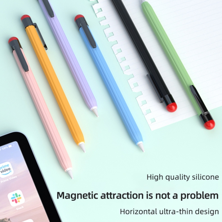 For Apple Pencil 2 Pen Clip Ultra Thin Series Stylus Pen Protective Case(Yellow) For Apple Pencil 2 Pen Clip Ultra Thin Series Stylus Pen Protective Case(Yellow)