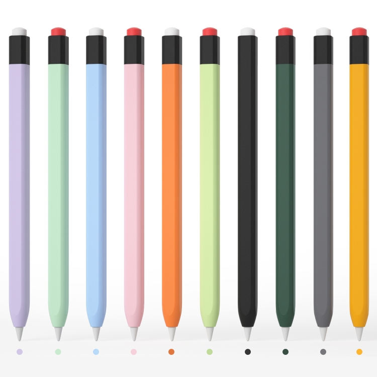 Para Apple Pencil 1 Estuche para lápiz óptico de silicona líquida (verde menta) - B1