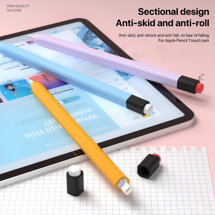 Para Apple Pencil 1 Estuche para lápiz óptico de silicona líquida (verde menta) - B3