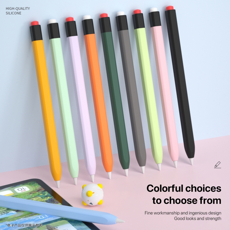 Para Apple Pencil 1 Estuche para lápiz óptico de silicona líquida (verde menta) - B5