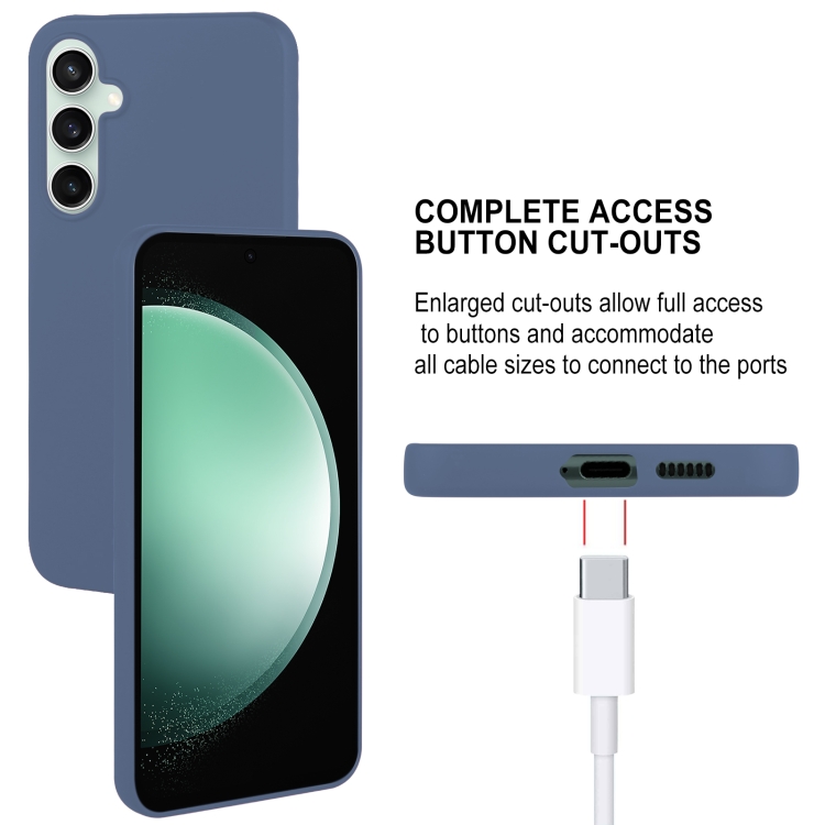 For Samsung Galaxy S23 FE 5G GOOSPERY SOFT FEELING Liquid TPU Soft Phone Case(Dark Blue)