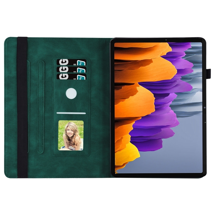 For Samsung Galaxy Tab S9 Ultra / S8 Ultra Big Butterfly Embossed Leather Tablet Case(Green) For Samsung Galaxy Tab S9 Ultra / S8 Ultra Big Butterfly Embossed Leather Tablet Case(Green)