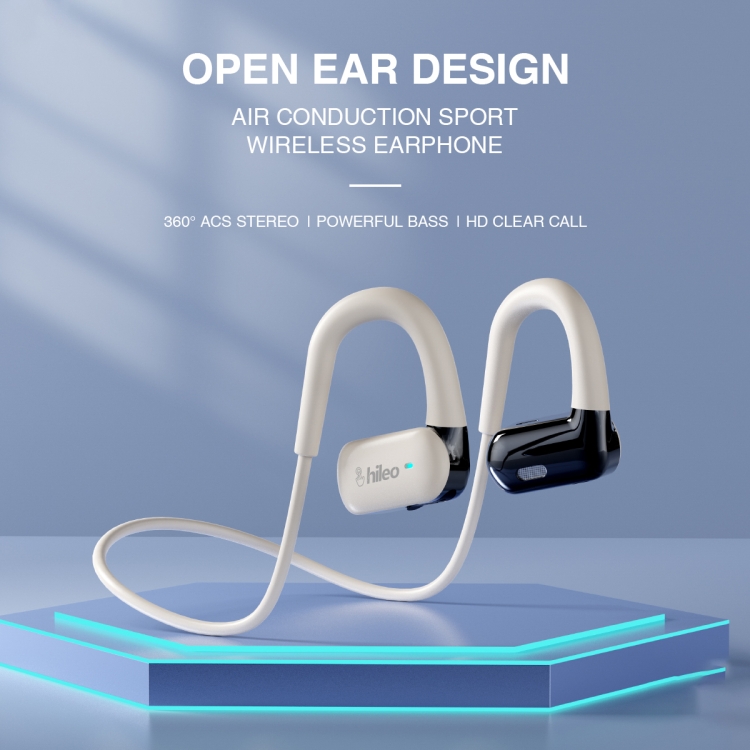 Hileo Hi77 TWS Waterproof Noise Reduction Sports Bluetooth Earphone(White)