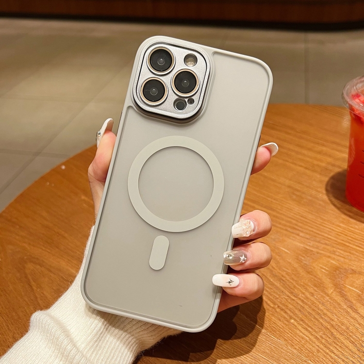 For iPhone 14 Skin Feel MagSafe Phone Case with Lens Film(Primary Color) For iPhone 14 Skin Feel MagSafe Phone Case with Lens Film(Primary Color)