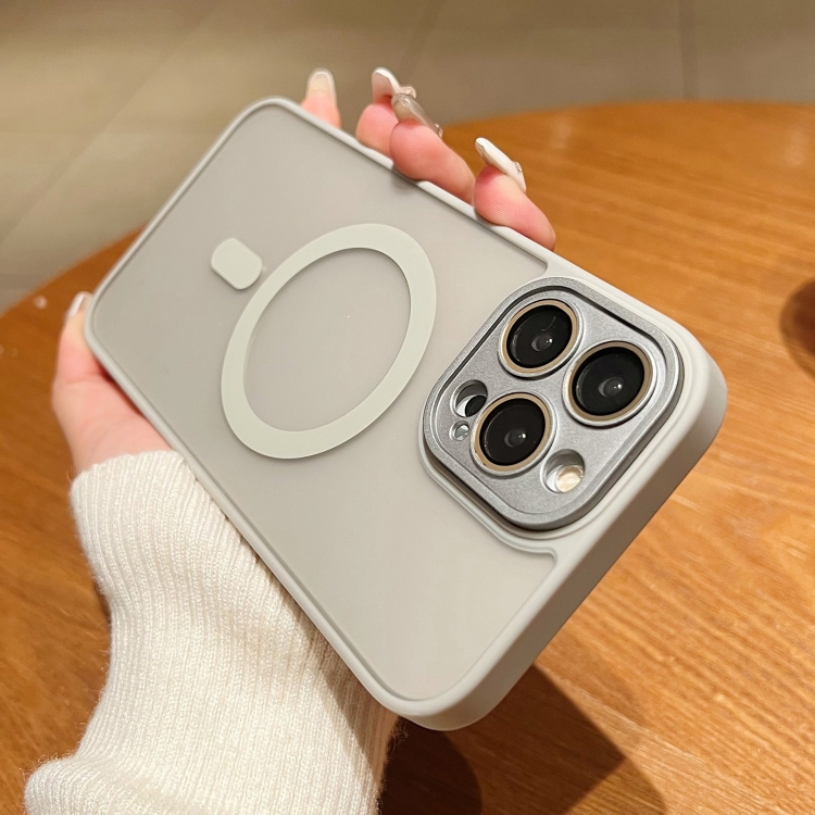 For iPhone 14 Skin Feel MagSafe Phone Case with Lens Film(Primary Color) For iPhone 14 Skin Feel MagSafe Phone Case with Lens Film(Primary Color)