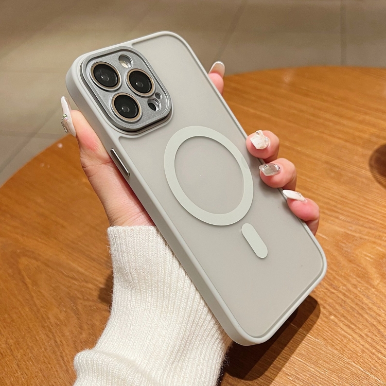 For iPhone 14 Skin Feel MagSafe Phone Case with Lens Film(Primary Color) For iPhone 14 Skin Feel MagSafe Phone Case with Lens Film(Primary Color)