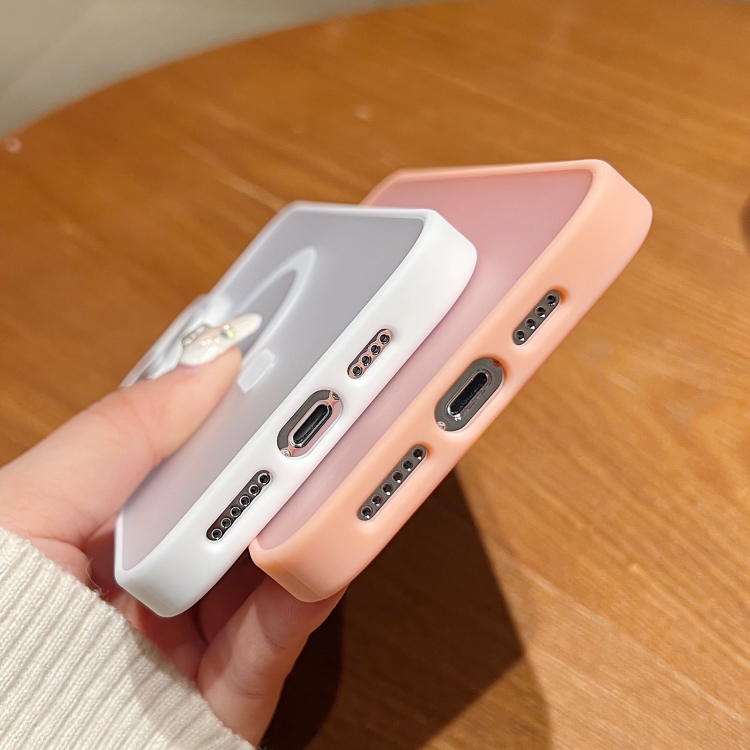 For iPhone 14 Skin Feel MagSafe Phone Case with Lens Film(Primary Color) For iPhone 14 Skin Feel MagSafe Phone Case with Lens Film(Primary Color)