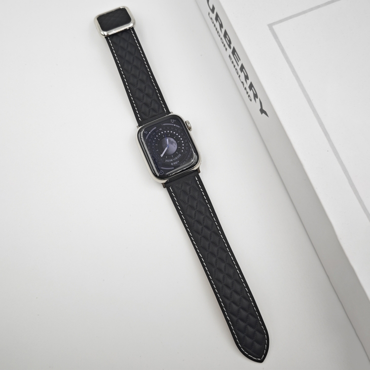 Apple Watch Series 9 45mm 菱形パターン磁気スクエアバックル