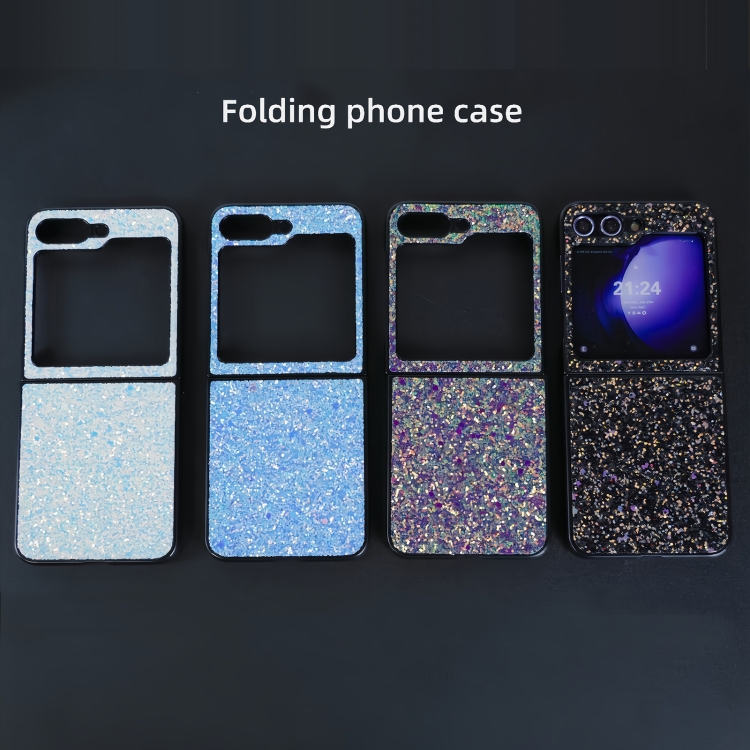 For Samsung Galaxy Z Flip6 5G Flash Diamond Folding Phone Case(Flash Black) For Samsung Galaxy Z Flip6 5G Flash Diamond Folding Phone Case(Flash Black)