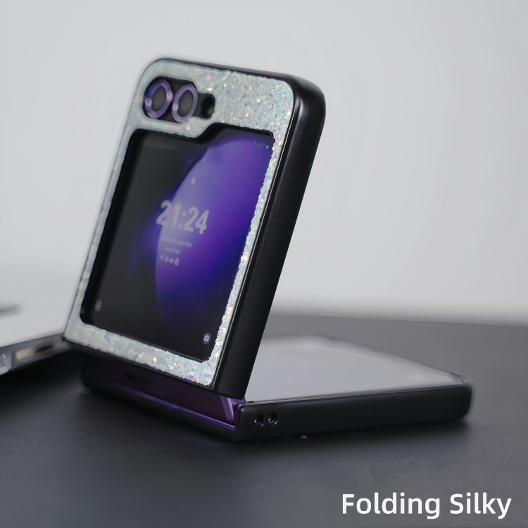 For Samsung Galaxy Z Flip6 5G Flash Diamond Folding Phone Case(Flash Black) For Samsung Galaxy Z Flip6 5G Flash Diamond Folding Phone Case(Flash Black)