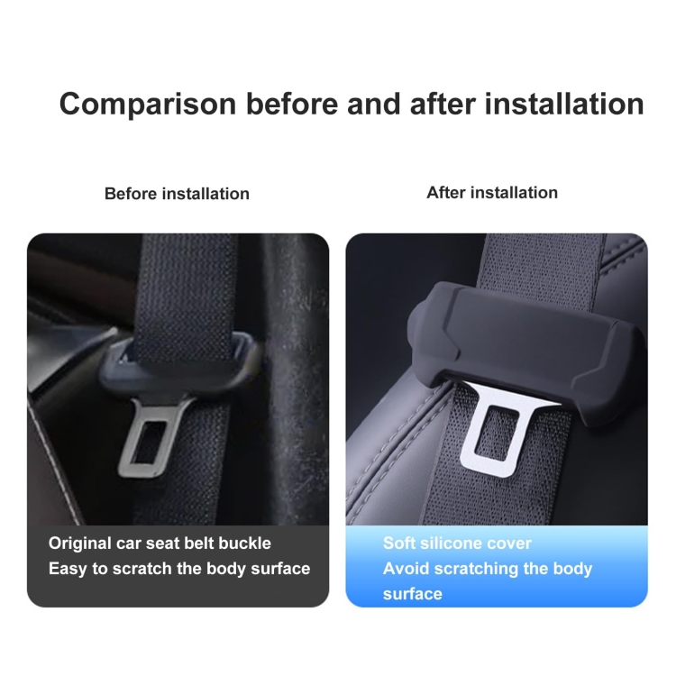 Silicone Noise Reducing Door Lock Protection Covers for Tesla Model 3  2017-2023