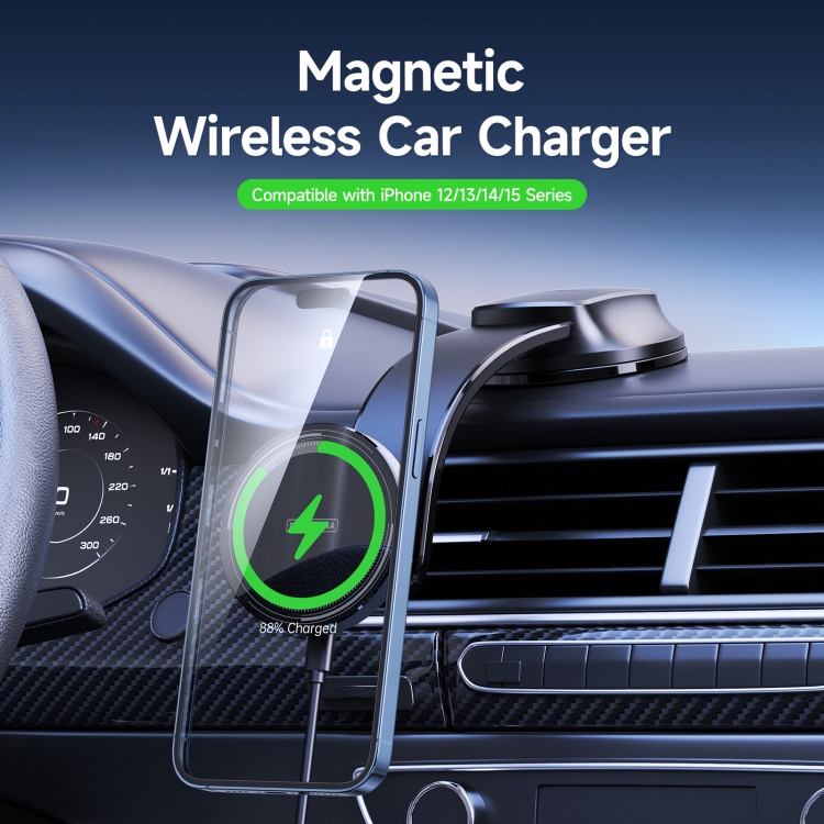 DUZZONA V3 15W Car Magnetic Wireless Charger Phone Holder(Black) DUZZONA V3 15W Car Magnetic Wireless Charger Phone Holder(Black)