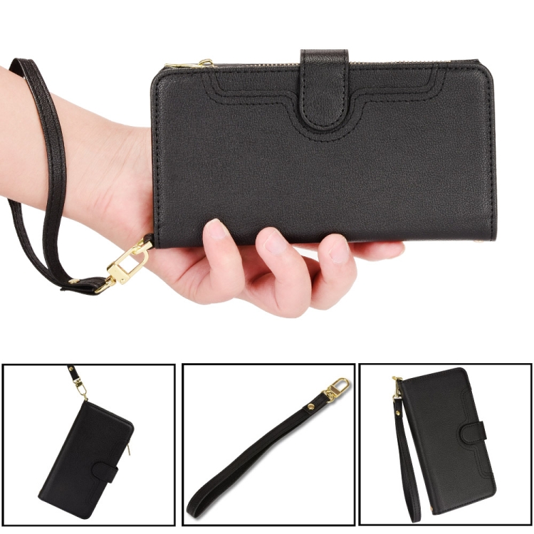 For Samsung Galaxy S24 Ultra 5G Litchi Texture Zipper Leather Phone Case(Black) For Samsung Galaxy S24 Ultra 5G Litchi Texture Zipper Leather Phone Case(Black)