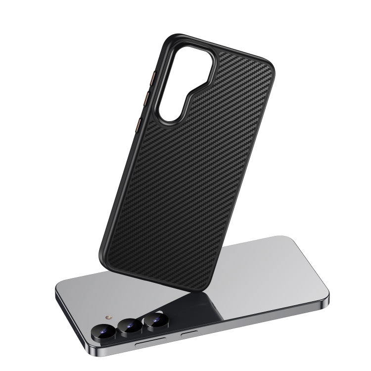 For Samsung Galaxy S25+ 5G MagSafe Kevlar Fiber Shockproof Phone Case(Black) For Samsung Galaxy S25+ 5G MagSafe Kevlar Fiber Shockproof Phone Case(Black)