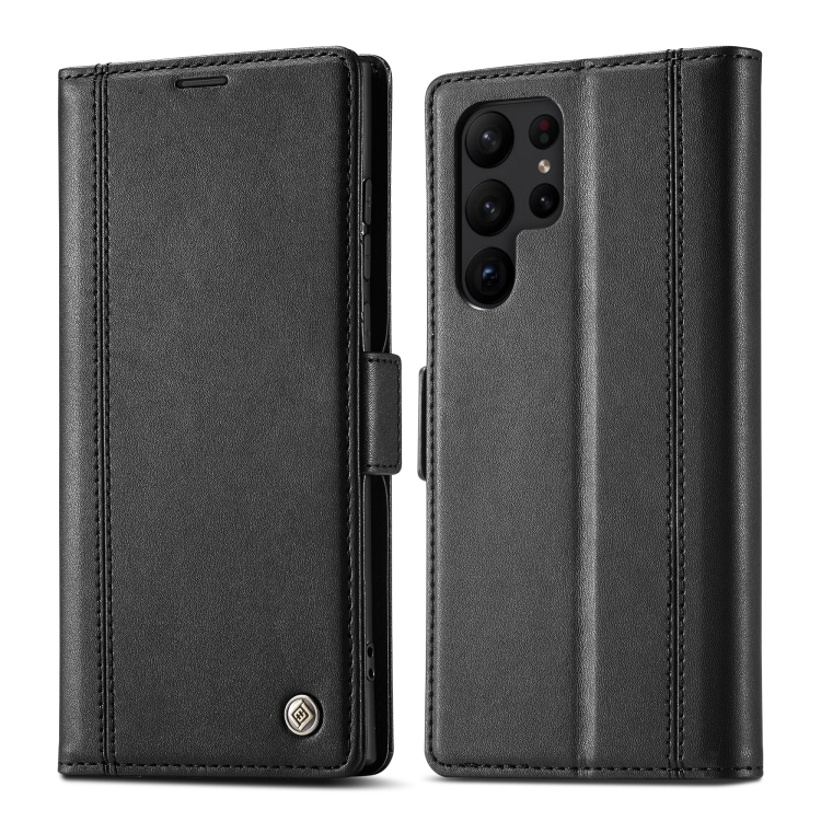 For Samsung Galaxy S24 Ultra LC.IMEEKE Skin-friendly Card Slots Leather Phone Case(Black) For Samsung Galaxy S24 Ultra LC.IMEEKE Skin-friendly Card Slots Leather Phone Case(Black)