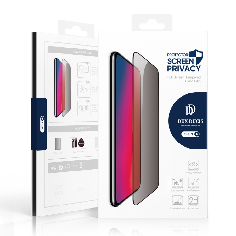 For Samsung Galaxy S23 Ultra 5G 5pcs DUX DUCIS 0.33mm 9H High Aluminum Anti-spy HD Tempered Glass Film For Samsung Galaxy S23 Ultra 5G 5pcs DUX DUCIS 0.33mm 9H High Aluminum Anti-spy HD Tempered Glass Film