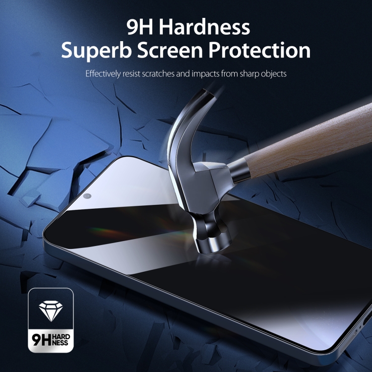 For Samsung Galaxy S25+ 5G 5pcs DUX DUCIS 0.33mm 9H High Aluminum Anti-spy HD Tempered Glass Film