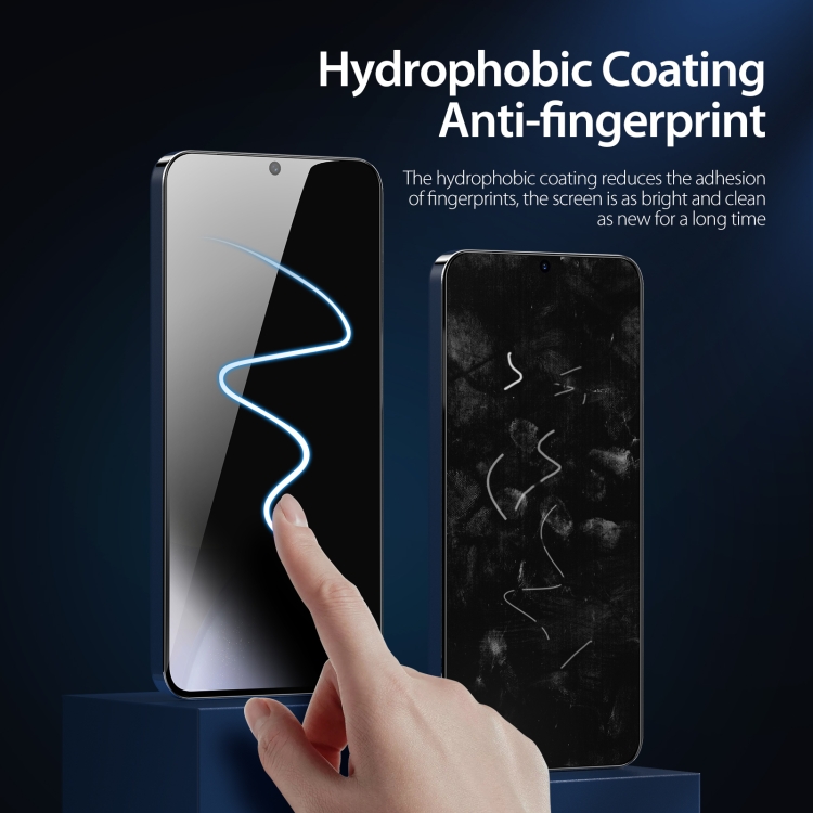 For Samsung Galaxy S25+ 5G 5pcs DUX DUCIS 0.33mm 9H High Aluminum Anti-spy HD Tempered Glass Film