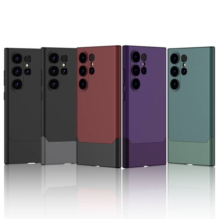 For Samsung Galaxy S24 Ultra 5G GKK Mortise-Tenon Connection Contrast Color Shockproof Phone Case(Black) For Samsung Galaxy S24 Ultra 5G GKK Mortise-Tenon Connection Contrast Color Shockproof Phone Case(Black)