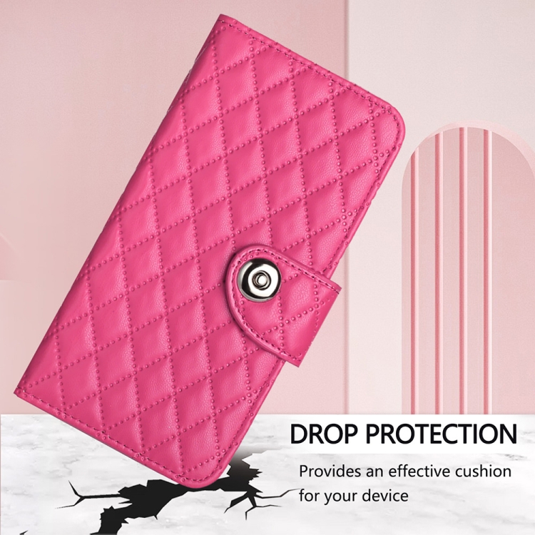 For Honor 50 Lite Huawei nova 8i Rhombic Texture Flip Leather