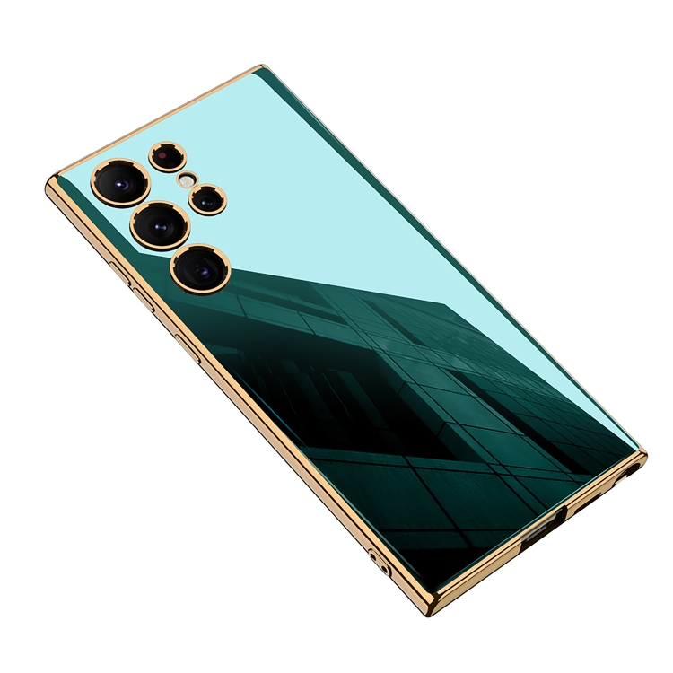 For Samsung Galaxy S24 Ultra 5G GKK Electroplating TPU Full Coverage Phone Case(Green) For Samsung Galaxy S24 Ultra 5G GKK Electroplating TPU Full Coverage Phone Case(Green)