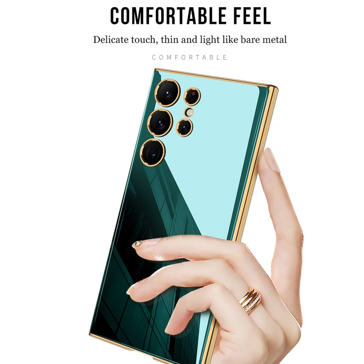 For Samsung Galaxy S24 Ultra 5G GKK Electroplating TPU Full Coverage Phone Case(Green) For Samsung Galaxy S24 Ultra 5G GKK Electroplating TPU Full Coverage Phone Case(Green)