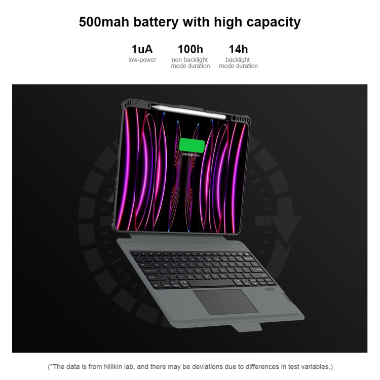 For iPad Pro 13 2024 Nillkin Backlit Version Bumper Link Keyboard Case For iPad Pro 13 2024 Nillkin Backlit Version Bumper Link Keyboard Case