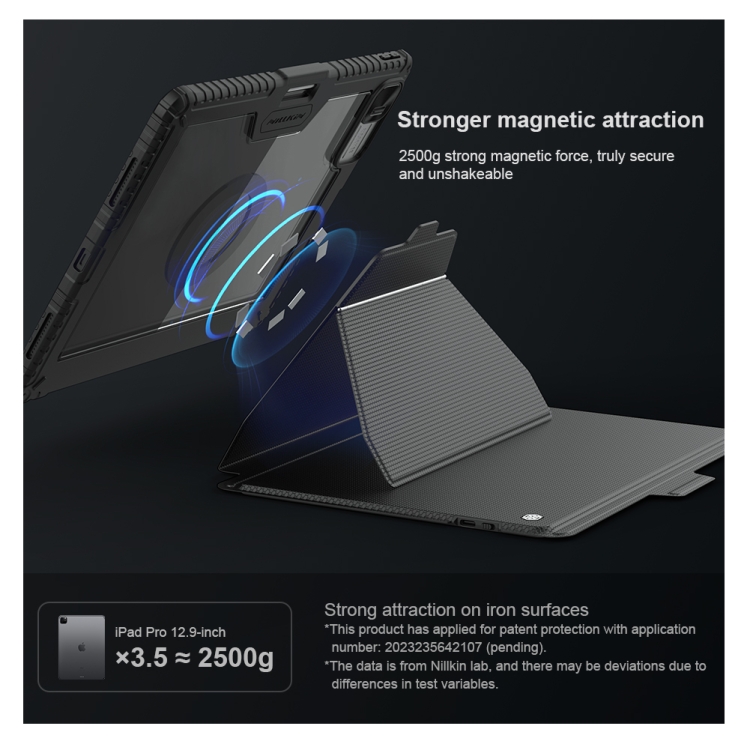 For iPad Pro 13 2024 Nillkin Backlit Version Bumper Link Keyboard Case For iPad Pro 13 2024 Nillkin Backlit Version Bumper Link Keyboard Case