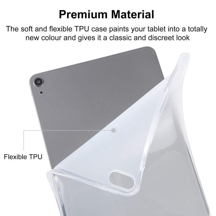 For iPad 10.2 / 10.5 Highly Transparent TPU Tablet Case with Pen Slot For iPad 10.2 / 10.5 Highly Transparent TPU Tablet Case with Pen Slot