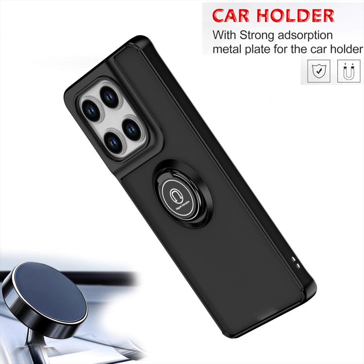 For Motorola Edge 60 Pro Q Shadow 1 Series TPU + PC Phone Case with Ring(Black+Red)