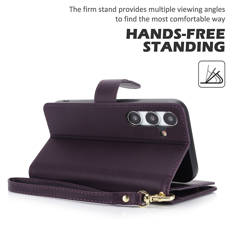 For Samsung Galaxy S24 Ultra 5G Multi-Card Wallet RFID Leather Phone Case(Dark Purple) For Samsung Galaxy S24 Ultra 5G Multi-Card Wallet RFID Leather Phone Case(Dark Purple)