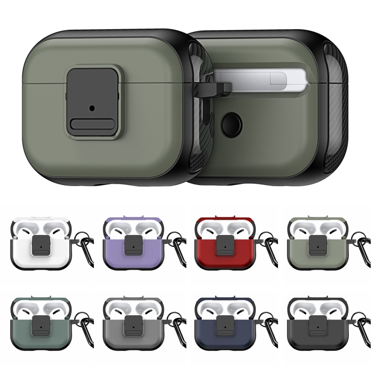 For AirPods 3 DUX DUCIS PECJ Series Earbuds Box Protective Case(Army Green) For AirPods 3 DUX DUCIS PECJ Series Earbuds Box Protective Case(Army Green)